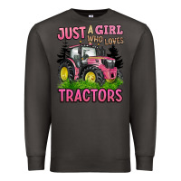Smoke just a girl who loves tractors Premium Sweatshirt - BarkalooDesign