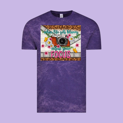 When Life Gets Blurry Adjust Your Focus Vintage Tee Designed By Tumblerdesignbyshophia