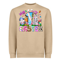 Mushroom My 1st Easter Heavyweight Sweatshirt - CowhideDigitalArt