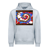 Heather Grey usa tie dye Urban Hoodie - AdoDesignShop