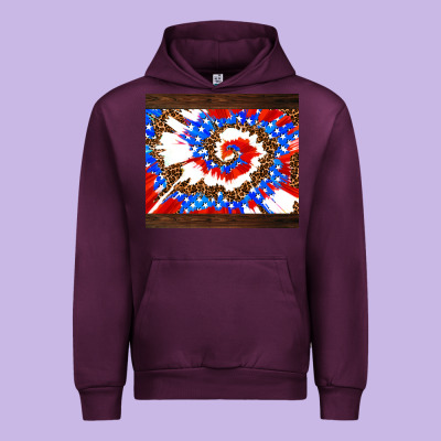 Usa Tie Dye Urban Hoodie Designed By Adodesignshop