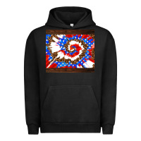 Pigment Black usa tie dye Urban Hoodie - AdoDesignShop