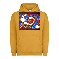 Pigment Peanut Butter usa tie dye Urban Hoodie - AdoDesignShop