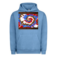 Pigment Pebble Blue usa tie dye Urban Hoodie - AdoDesignShop