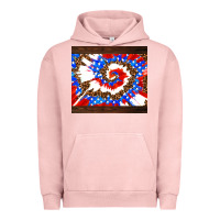 Pigment Salmon usa tie dye Urban Hoodie - AdoDesignShop