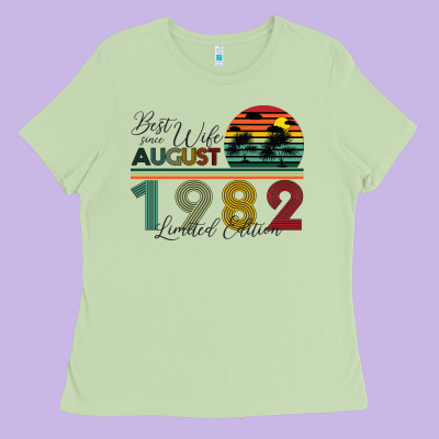 Best Wife Since August 1982 Limited Edition Ladies Tee Designed By Bettercallsaul