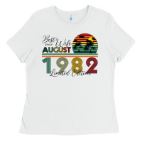 White Best Wife Since August 1982 Limited Edition Ladies Tee - Bettercallsaul