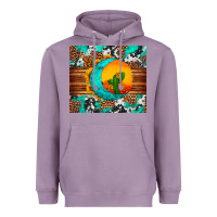 Lavender sunflower desert cactus turquoise crescent Heavyweight Hoodie - Artiststas