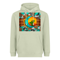 Matcha sunflower desert cactus turquoise crescent Heavyweight Hoodie - Artiststas