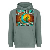 Sage sunflower desert cactus turquoise crescent Heavyweight Hoodie - Artiststas