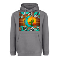 Storm sunflower desert cactus turquoise crescent Heavyweight Hoodie - Artiststas