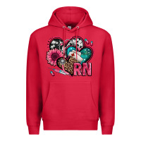 Cardinal rn registered nurse hearts Premium Hoodie - Jasminsmagicworld