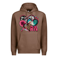 Chestnut rn registered nurse hearts Premium Hoodie - Jasminsmagicworld
