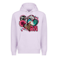 Lilac rn registered nurse hearts Premium Hoodie - Jasminsmagicworld
