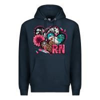 Navy rn registered nurse hearts Premium Hoodie - Jasminsmagicworld