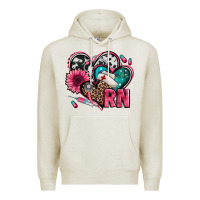 Oatmeal Heather rn registered nurse hearts Premium Hoodie - Jasminsmagicworld