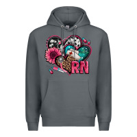 Rock rn registered nurse hearts Premium Hoodie - Jasminsmagicworld