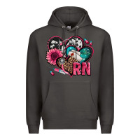 Smoke rn registered nurse hearts Premium Hoodie - Jasminsmagicworld