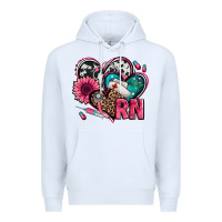 White rn registered nurse hearts Premium Hoodie - Jasminsmagicworld