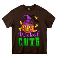 Chocolate Brown Wicked cute Heavy Core Tee - Artiststas