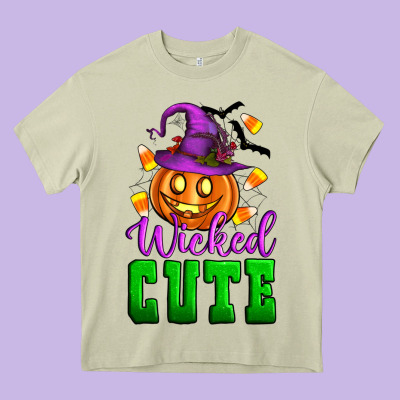 Wicked Cute Heavy Core Tee Designed By Artiststas