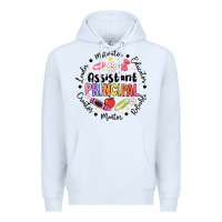 White Principal Assistant Premium Hoodie - CowhideDigitalArt