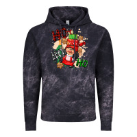 Cloud Black ho ho ho girl gnome Vintage Hoodie - CowGirlArtShop