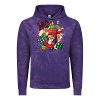 Cloud Purple ho ho ho girl gnome Vintage Hoodie - CowGirlArtShop