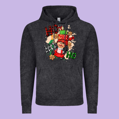Ho Ho Ho Girl Gnome Vintage Hoodie Designed By Cowgirlartshop