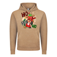 Vintage Coffee ho ho ho girl gnome Vintage Hoodie - CowGirlArtShop