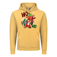 Vintage Mustard ho ho ho girl gnome Vintage Hoodie - CowGirlArtShop