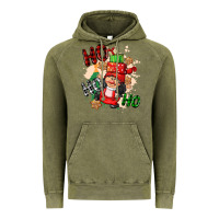 Vintage Olive ho ho ho girl gnome Vintage Hoodie - CowGirlArtShop