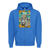 True Royal Western Lincoln Sheep Zipper Hoodie - LillyAllenDesigns