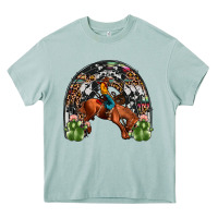 Arona rodeo cowboy rainbow Heavy Core Tee - JahusDesignShop