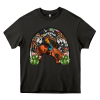 Asphalt rodeo cowboy rainbow Heavy Core Tee - JahusDesignShop