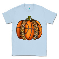 Dusty Blue Basketball Pumpkin Classic Tee - texasbilliewilder
