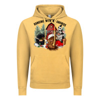Vintage Mustard hanging with my gnomies Vintage Hoodie - CowGirlArtShop