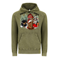 Vintage Olive hanging with my gnomies Vintage Hoodie - CowGirlArtShop