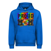 Cobalt proud mom with sunflower Urban Hoodie - AdoDesignShop
