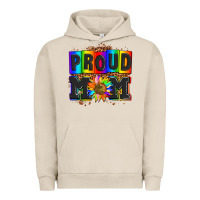 Pigment French Oak proud mom with sunflower Urban Hoodie - AdoDesignShop