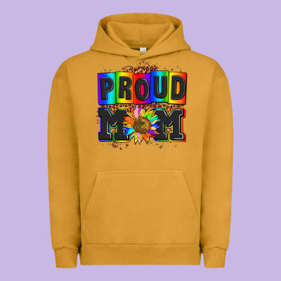 Proud Mom With Sunflower Urban Hoodie Designed By Adodesignshop