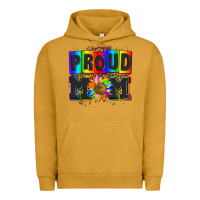 Pigment Peanut Butter proud mom with sunflower Urban Hoodie - AdoDesignShop