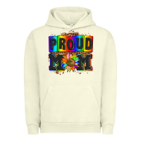 Pigment Pistachio proud mom with sunflower Urban Hoodie - AdoDesignShop