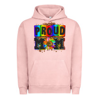 Pigment Salmon proud mom with sunflower Urban Hoodie - AdoDesignShop