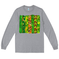 Heather Grey St. Patrick's Day brushstrokes Long Sleeve Tee - HowdyJamesFarm