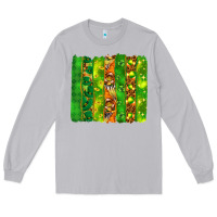 Moon Dust St. Patrick's Day brushstrokes Long Sleeve Tee - HowdyJamesFarm