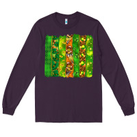 Plum St. Patrick's Day brushstrokes Long Sleeve Tee - HowdyJamesFarm