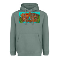 Sage brave turquoise leopard cactus and floral arrow licanse plate Heavyweight Hoodie - Artiststas