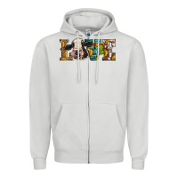 Dove Grey Western Love Holstein Cow Zipper Hoodie - LillyAllenDesigns