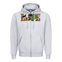 Heather Grey Western Love Holstein Cow Zipper Hoodie - LillyAllenDesigns